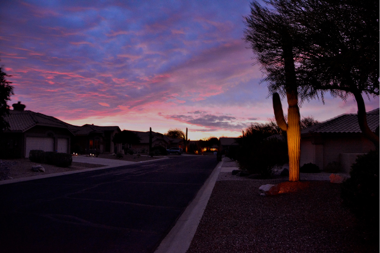 2017-01-09 Sunset looking down the Block