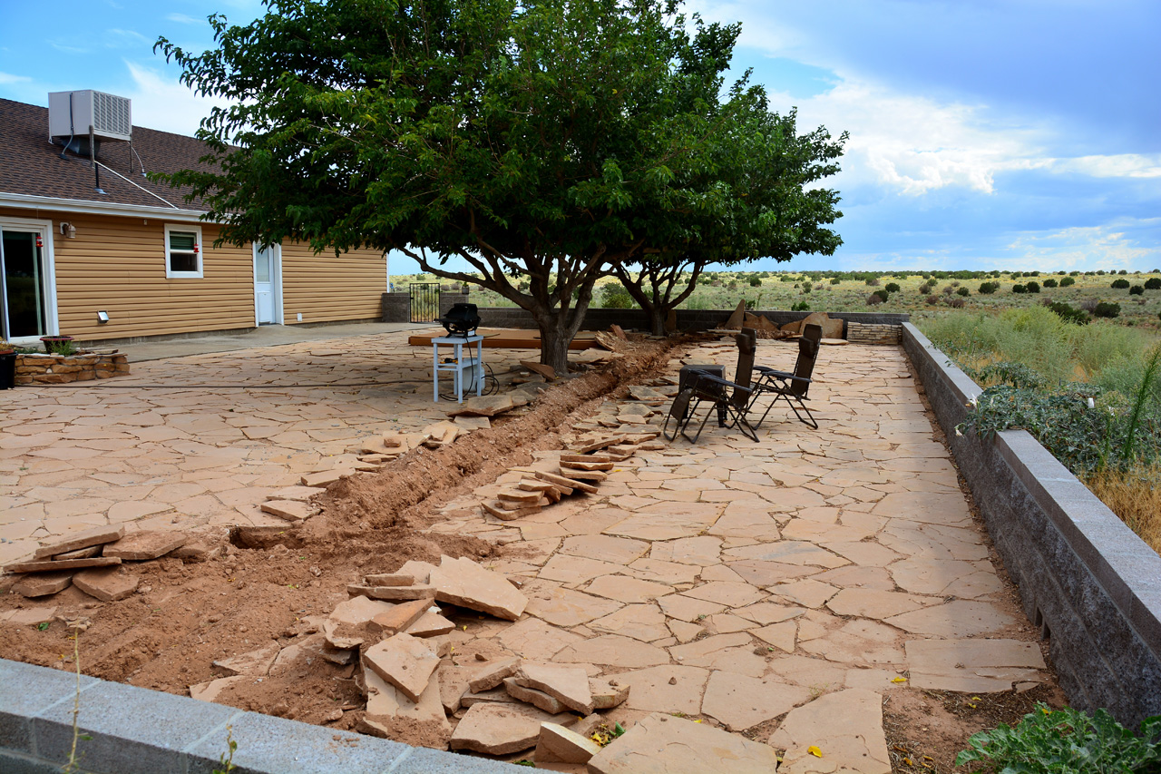 2019-09-02, 08, Irrigation System Rear Porch