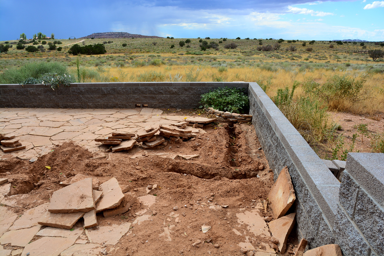 2019-09-02, 09, Irrigation System Rear Porch