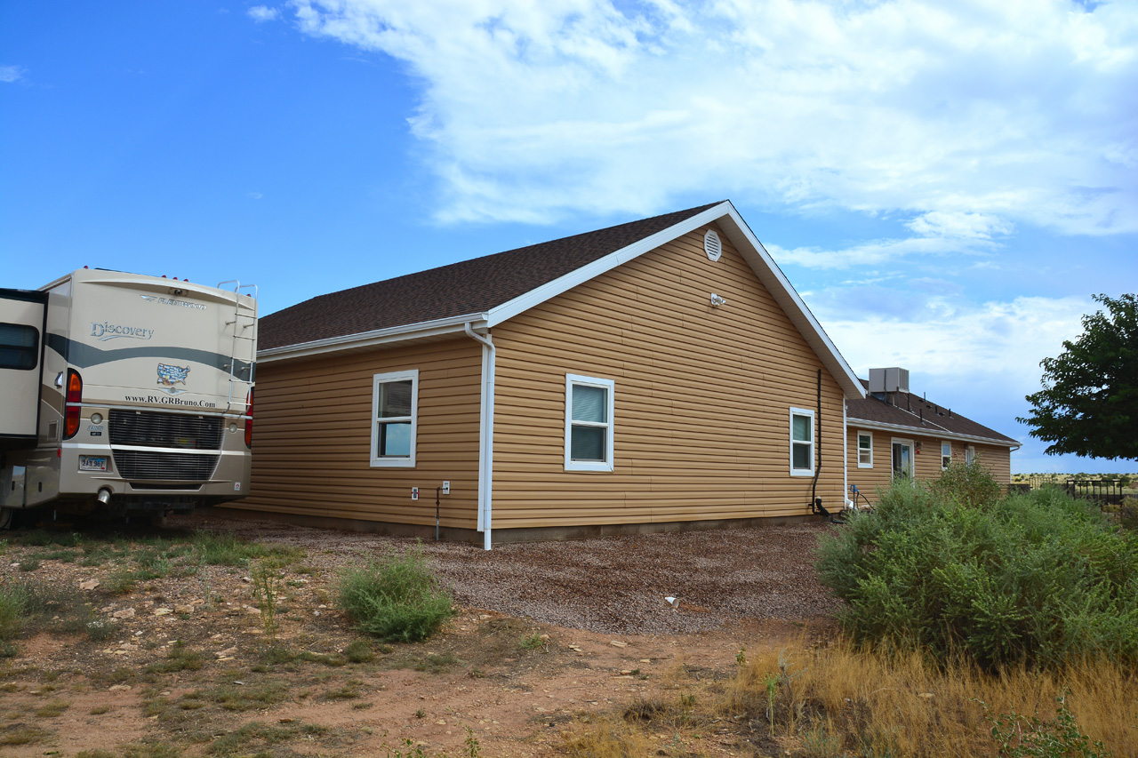 West side  of Garage a