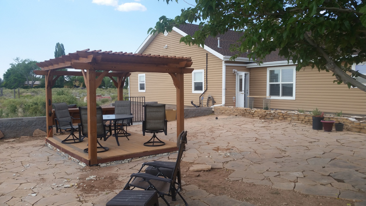 2020-06-22, 02, Just Finished the Pergola